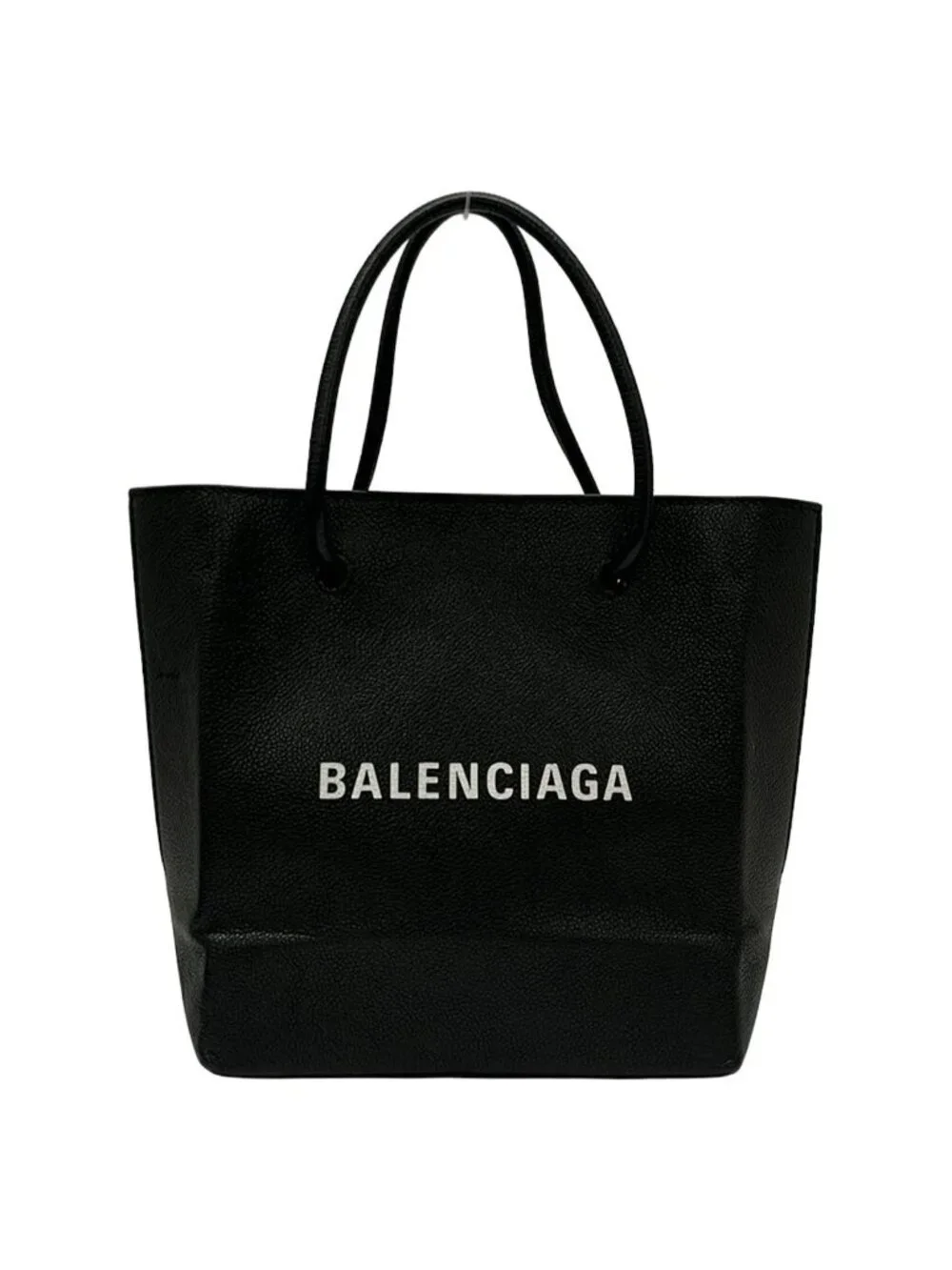 Balenciaga Tote Shopping XXS Black Leather